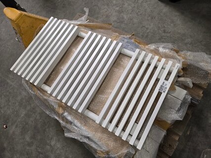 Badkamer design radiator handoek Vasco, wit